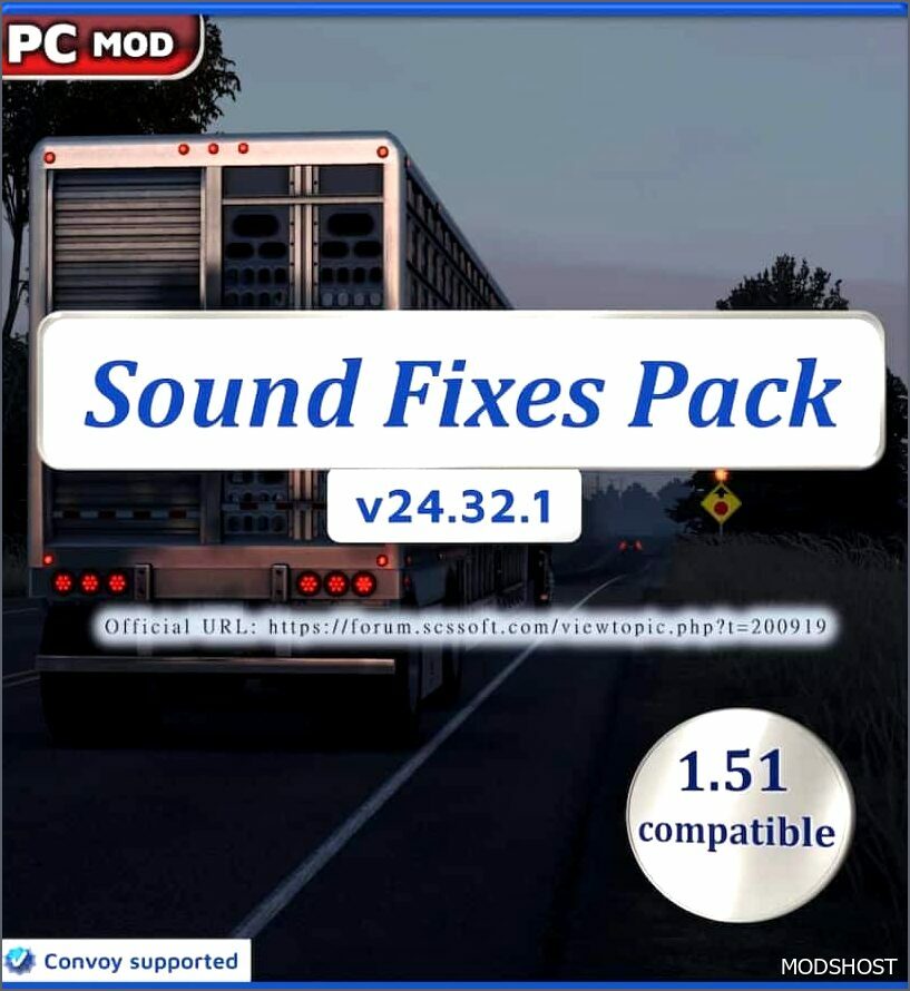 ATS Mod: Sound Fixes Pack V24.32.1 for 1.51 Open Beta Only (Featured)