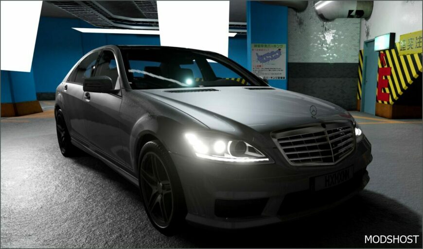 BeamNG Mercedes-Benz Car Mod: S Class W221 V4.2 0.32 (Featured)