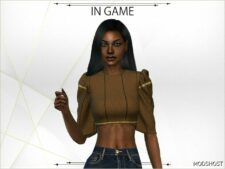 Sims 4 Everyday Clothes Mod: Maisy TOP (Featured)