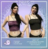 GTA 5 Player Mod: Denim TOP for MP Female (Image #2)