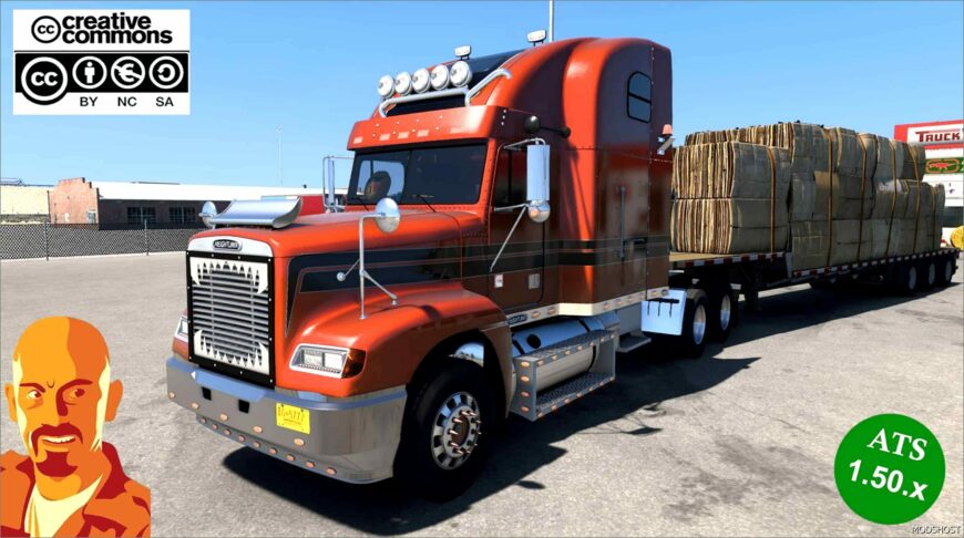 ATS Freightliner Truck Mod: FLD 1.50 (Featured)