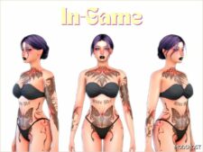 Sims 4 Female Mod: Midnight Tattoo (Image #2)