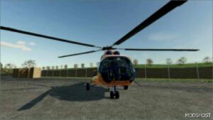 FS22 Helicopter Vehicle Mod: MI-8 Helicopter (Featured)