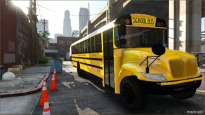 GTA 5 Vehicle Mod: 2020 IC CE School Bus Add-On | ELS (Featured)