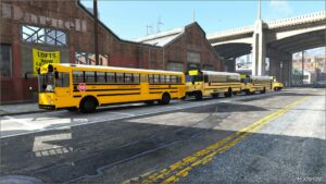 GTA 5 Vehicle Mod: 2020 IC CE School Bus Add-On | ELS (Image #4)