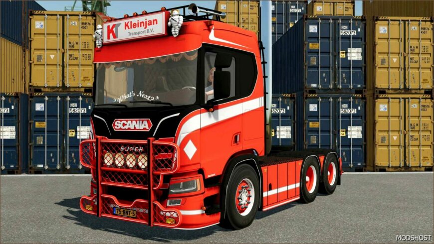 FS22 Scania Truck Mod: R650 Kleinjan Transport B.V (Featured)