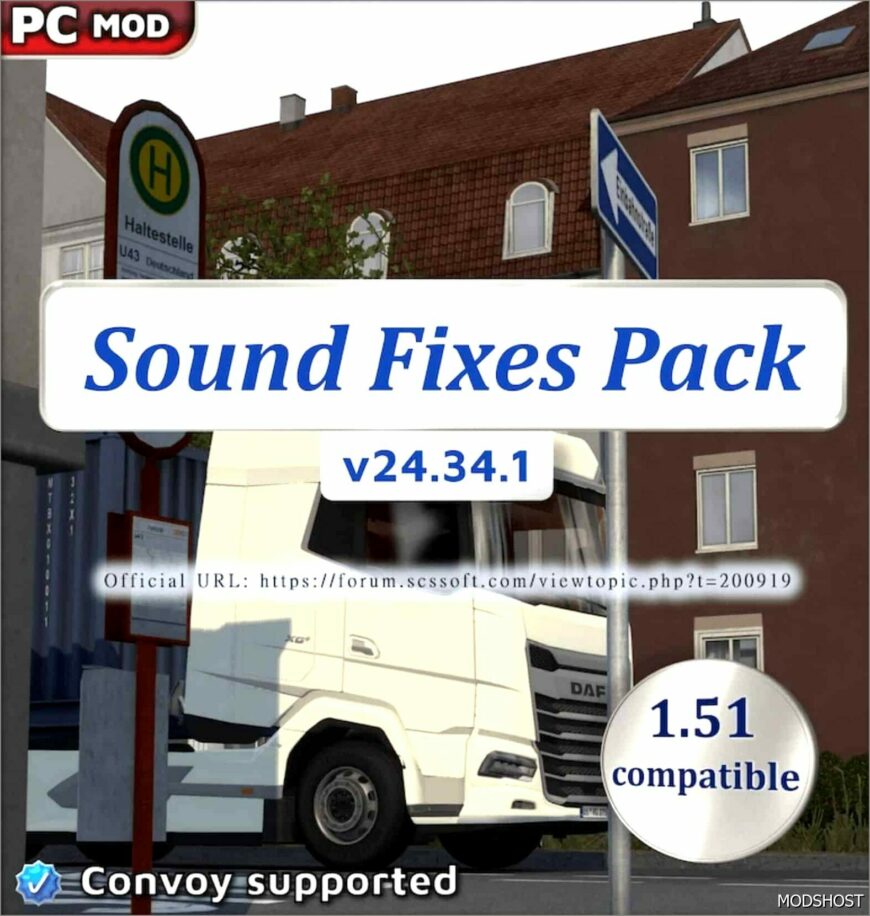 ATS Mod: Sound Fixes Pack V24.34.1 for 1.51 Open Beta Only (Featured)