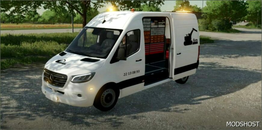 FS22 Mercedes-Benz Vehicle Mod: Sprinter MK4 (Featured)