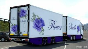 ETS2 Scania Truck Mod: S500 Flower Shuttle+Trailer V2.0 (Image #2)