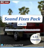 ETS2 Mod: Sound Fixes Pack V24.35 for 1.51 Open Beta Only (Featured)