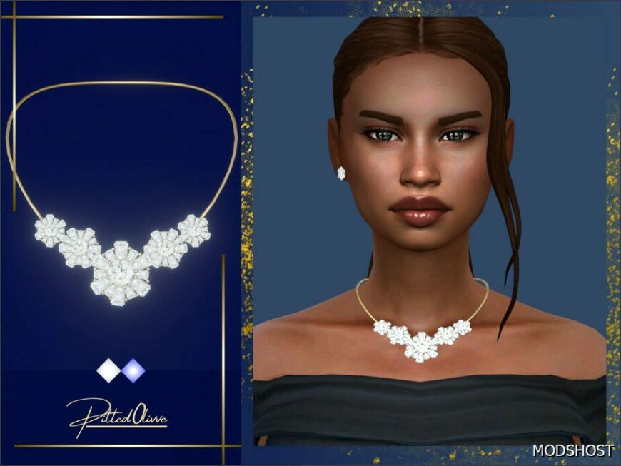 Sims 4 Female Accessory Mod: Daphne Necklace (Featured)