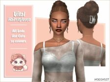 Sims 4 Female Mod: Vital Hairstyle (Featured)