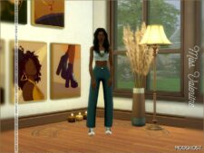 Sims 4 Adult Clothes Mod: Vanessa Pants (Image #2)