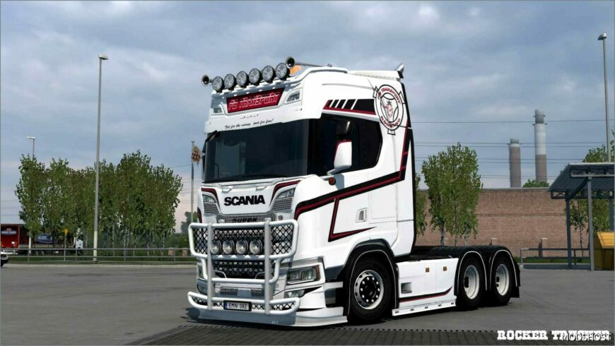 ETS2 Scania Mod: Fredrik Björk Transport Skin for Scania S NG (Featured)