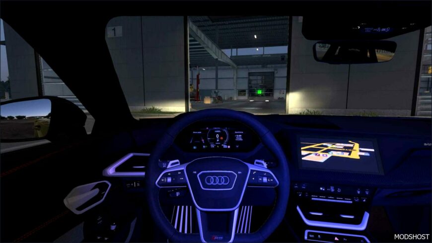 ETS2 Audi Car Mod: 2022 Audi E-Tron GT RS 2.5 1.50 (Featured)