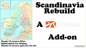 ETS2 ProMods Map Mod: Scandinavia Rebuild – A Promods Add-On V1.1 (Featured)