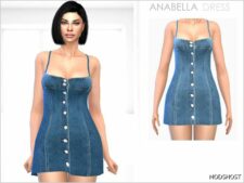 Sims 4 Female Clothes Mod: Anabella Dress (Featured)