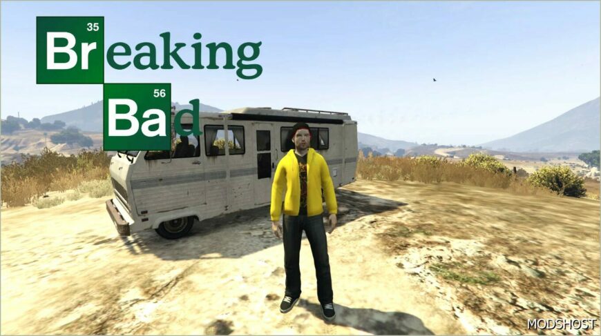 GTA 5 Player Mod: Jesse Pinkman (Breaking BAD) Add-On PED V2.0 (Featured)