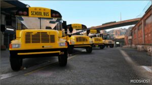 GTA 5 Vehicle Mod: 1999 International 3800 School Bus Addon ELS Support (Image #4)