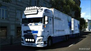 ETS2 DAF Truck Mod: XF106 Flower Shuttle+Trailer V3.0 1.50 (Featured)