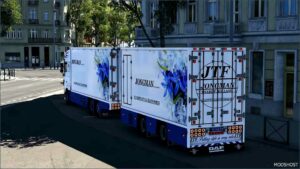 ETS2 DAF Truck Mod: XF106 Flower Shuttle+Trailer V3.0 1.50 (Image #2)