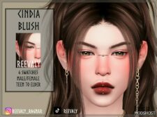 Sims 4 Blush Makeup Mod: Cindia Blush (Featured)