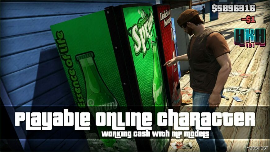 GTA 5 Script Mod: Playable Online Character (Featured)