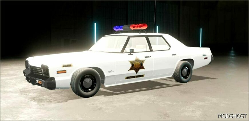 FS22 Vehicle Mod: Dukes of Hazzard Sheriff Cars (Featured)