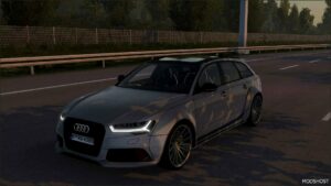 ETS2 Audi Car Mod: RS6 C7 Avant 2016 V1.5 1.51 (Featured)