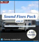 ETS2 Mod: Sound Fixes Pack V24.37 for 1.51 Open Beta Only (Featured)