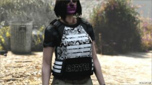 GTA 5 Player Mod: Cartel Vest for MP Female (Image #2)