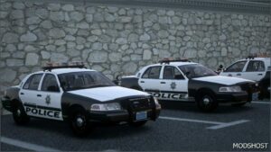 GTA 5 Ford Vehicle Mod: 2008 Ford Crown Victoria P71 LAS Vegas Metropolitan Police Department Add-On | Non-Els | Vehfuncsv | Lods | Ssla (Image #2)