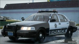 GTA 5 Ford Vehicle Mod: 2008 Ford Crown Victoria P71 LAS Vegas Metropolitan Police Department Add-On | Non-Els | Vehfuncsv | Lods | Ssla (Image #4)