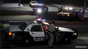 GTA 5 Ford Vehicle Mod: 2008 Ford Crown Victoria P71 LAS Vegas Metropolitan Police Department Add-On | Non-Els | Vehfuncsv | Lods | Ssla (Image #5)