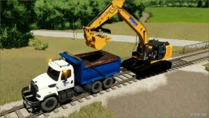 FS22 Caterpillar Forklift Mod: 323E Hi-Rail (Featured)