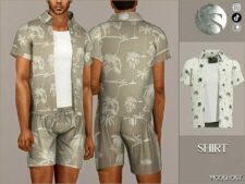 Sims 4 Everyday Clothes Mod: Summer Shirt and TOP (Adult Male) SET 445 (Image #2)