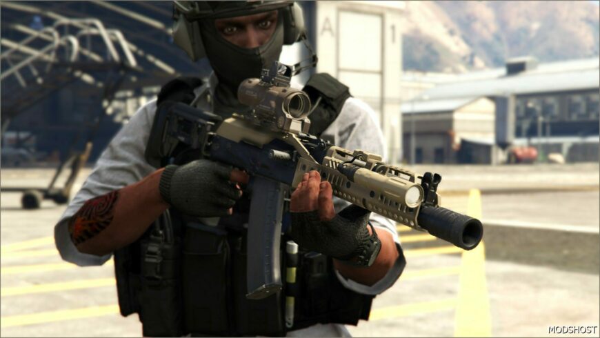 GTA 5 Weapon Mod: Alpha AK MK2 Replaces V1.1 (Featured)