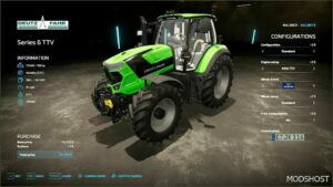 FS22 Tractor Mod: Deutz Series 6185 TTV Rust Edition V1.1 (Featured)