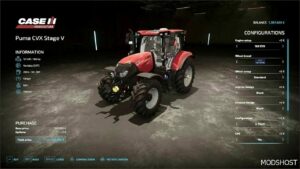 FS22 Case IH Tractor Mod: Puma CVX 175 Stage V V1.5 (Featured)