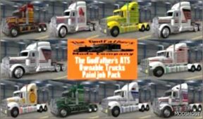 ATS Skin Mod: The Godfather’s Ownable Trucks Paintjob Pack (Featured)