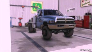 FS22 Dodge Vehicle Mod: 2001 Dodge RAM 3500 Flatbed (Image #4)