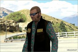 GTA 5 Player Mod: Mayans MC Vest Pack (FOR Franklin, Michael, Trevor) V1.1 (Image #2)