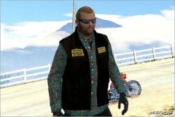 GTA 5 Player Mod: Mayans MC Vest Pack (FOR Franklin, Michael, Trevor) V1.1 (Image #3)