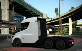 GTA 5 Tesla Vehicle Mod: Semi Trailer Add-On / Fivem V2.0 (Featured)