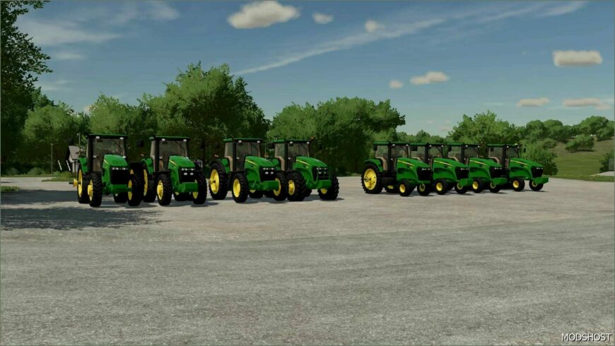 FS22 John Deere Tractor Mod: 7030 Sound and Wheels Update (Featured)