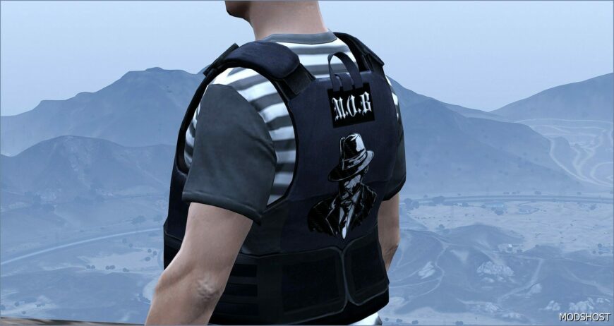 GTA 5 Player Mod: MOB Vest for MP Male (Featured)