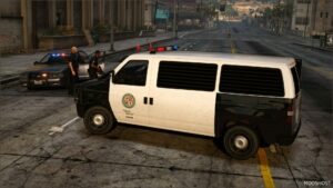 GTA 5 Police Vehicle Mod: Bravado Rumpo – Police Transporter Add-On V1.1A (Image #2)