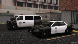 GTA 5 Police Vehicle Mod: Bravado Rumpo – Police Transporter Add-On V1.1A (Image #4)