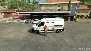 FS22 Renault Vehicle Mod: Master Vpsp French Red Cross (Image #2)