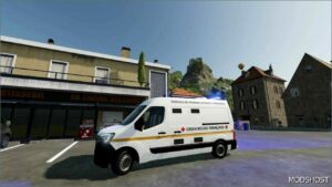 FS22 Renault Vehicle Mod: Master Vpsp French Red Cross (Image #3)